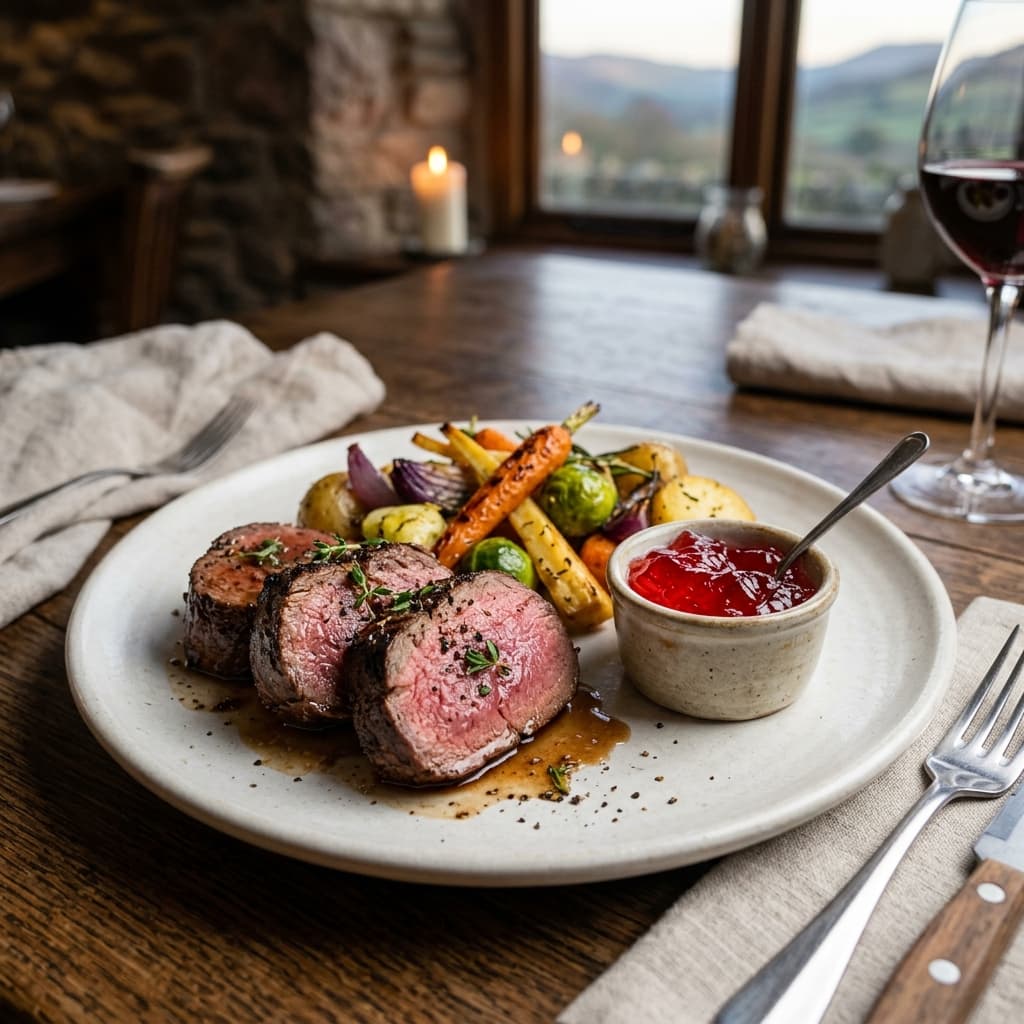 Traditional Brecon Seared Venison