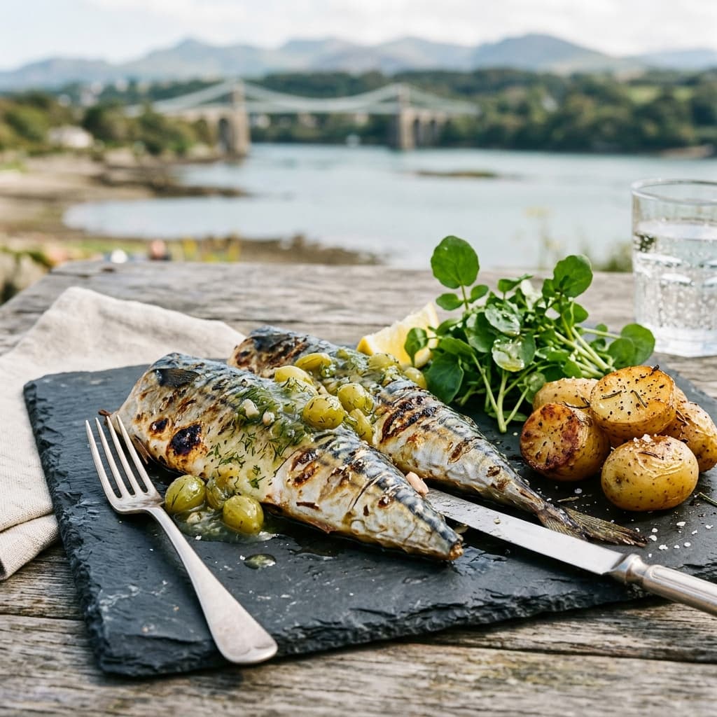 Traditional Ynys Môn Mackerel with Gooseberry Sauce